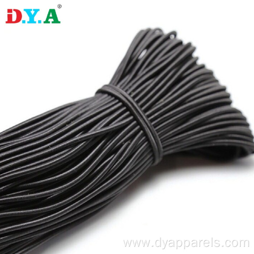 Round elastic cord 3 mm black white